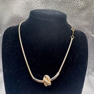 Vintage FREIRICH Gold-Tone Knot Necklace